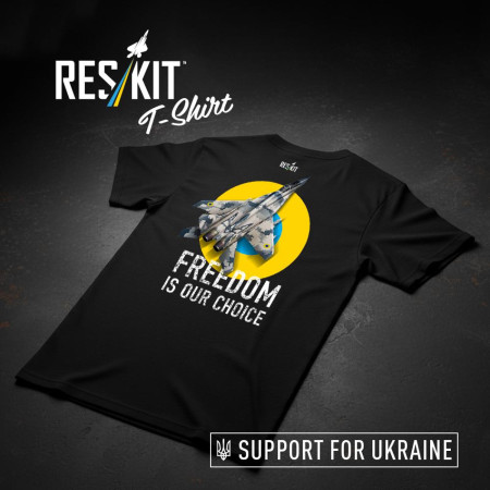 Shop Reskit Branded T-Shirt MiG-29: Freedom is Our Choice Scale Plastic Models Kits. Accessories and Resin Parts. Reskit online Store